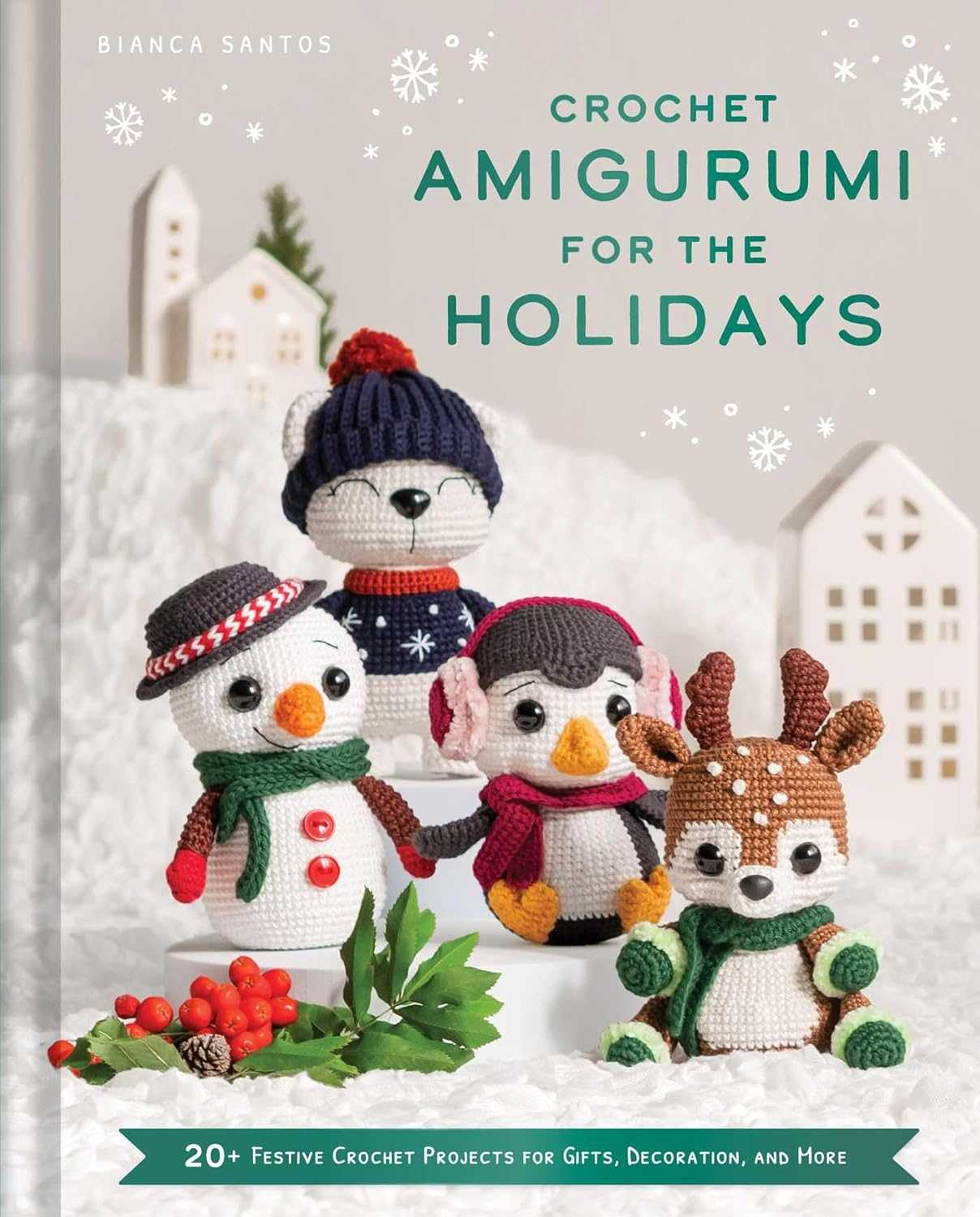 Holiday amigurumi book cover